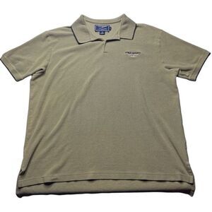 Vintage Polo Sport Ralph Lauren Olive Green Polo Shirt Mens XL Knit Preppy Y2K